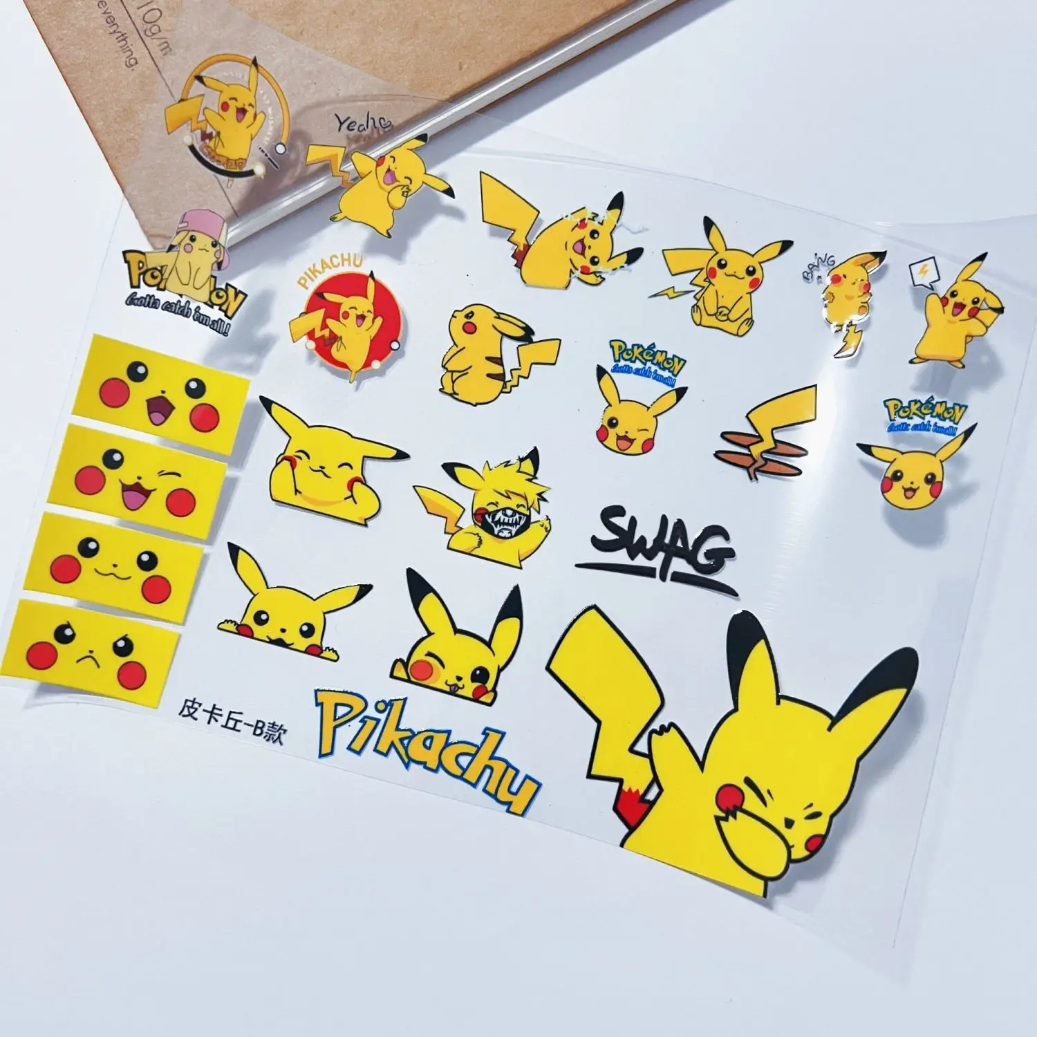 novo-kawaii-pikachu-dos-desenhos-animados-anime-pokemon-adesivos-pikachu-adesivos-bonito-pokemon-diy-brinquedo-adesivos