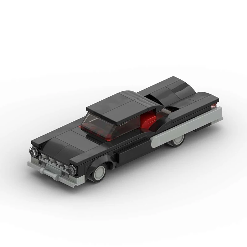 

Конструктор MOC: Винтажная классическая модель автомобиля, мелкие детали, DIY-сборка, развивающая игрушка, подарок для детей