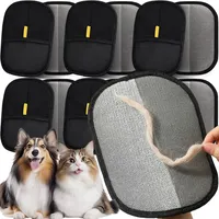 Pet Hair Remover Brush Kitten Hair Remover Gloves Deshedding Brush Glove for Dog Cat Double-Sided Fur Hair Cleaning for Carpet
