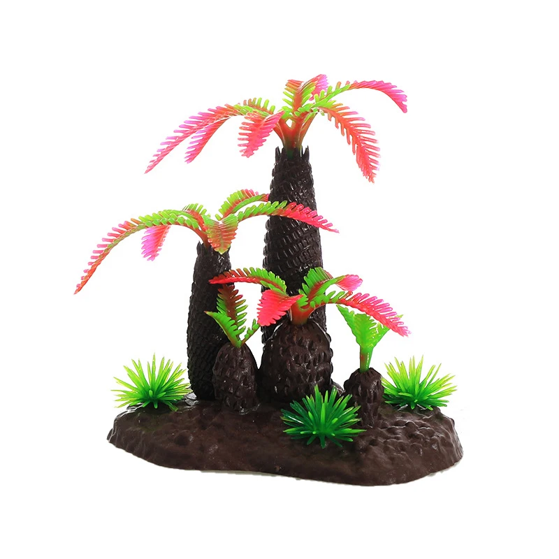 Mini Beach Ocean Coconut Tree Miniature Model Micro Landscape Architecture Sand Table Props Fish Tank Landscape Decoration