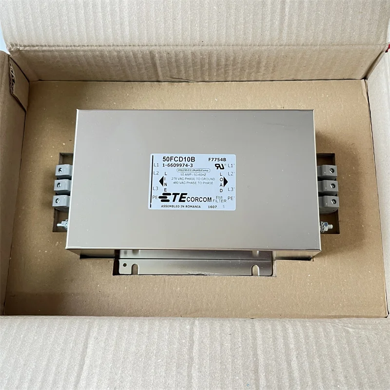 50FCD10B 1-6609974-3 F7754B imported TE three-phase filter 50A genuine,