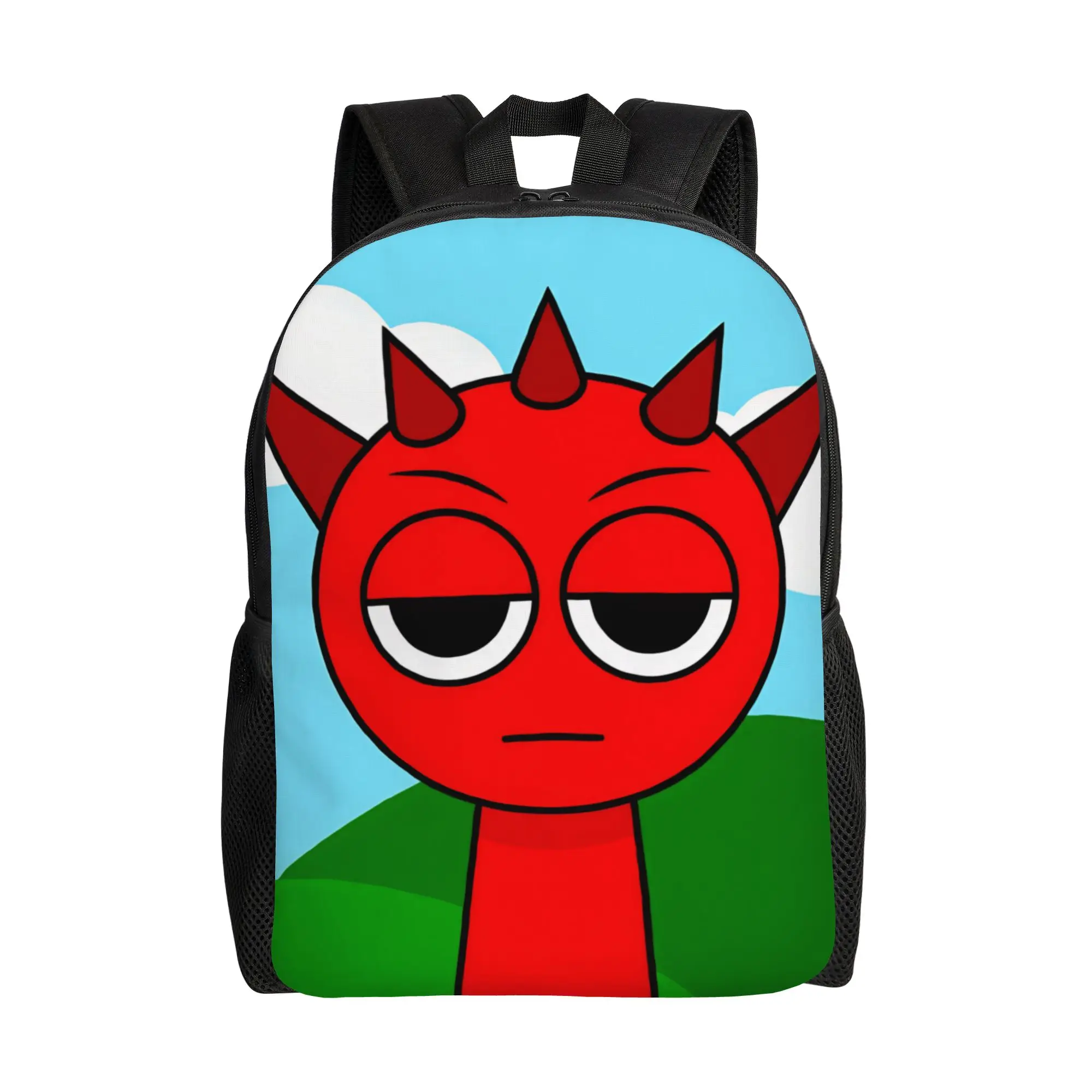 All My Sprunkis Game  Backpack  Women Polyester Outdoor Backpacks Pattern Kawaii High School Bags Rucksack