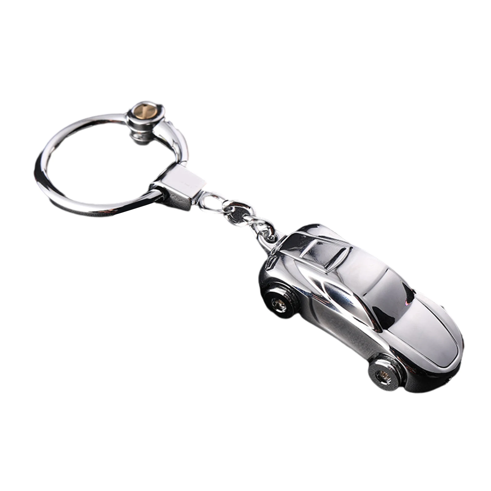 Mini Car Model Keychain Decor With LED Portable Durable Flashlight Backpack Hanging Pendant Not Easy to Deform