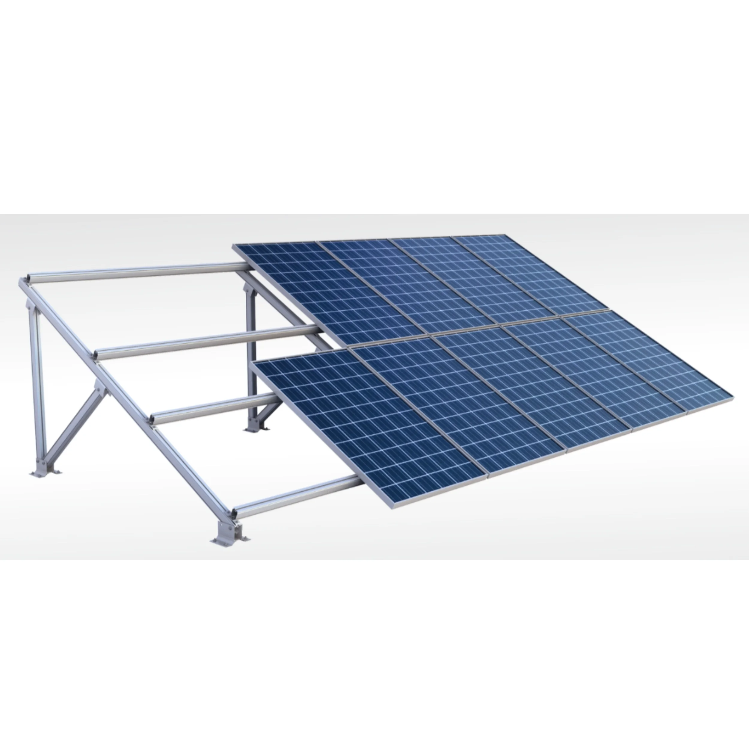 Cheap Steel Solar Energy Panels Flat Roof Mounting Frame Bracket Factory - Detail 1