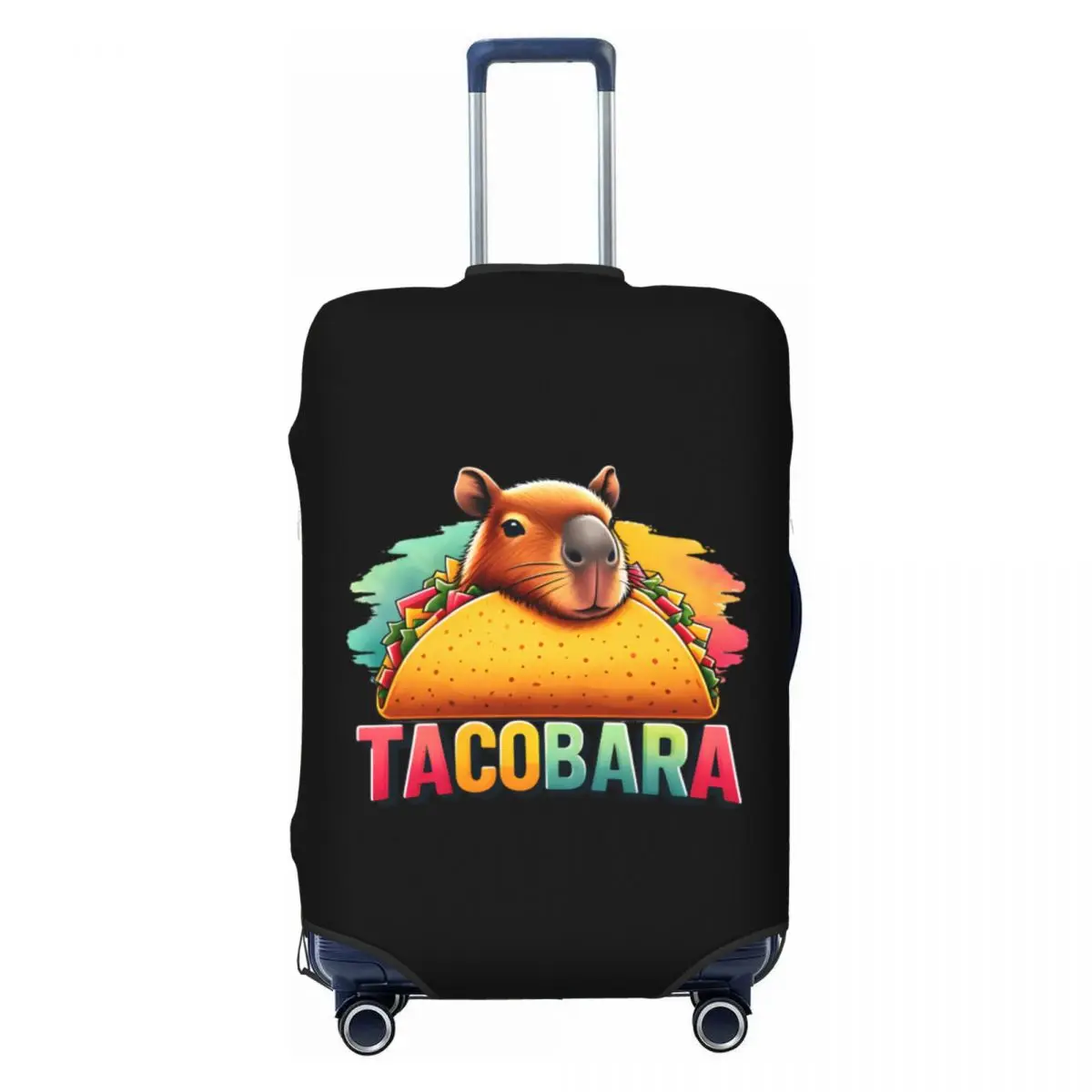 

Custom Tacobara Capybara Luggage Cover Protector Fashion Travel Suitcase Protective Cover for 18-32 Inch