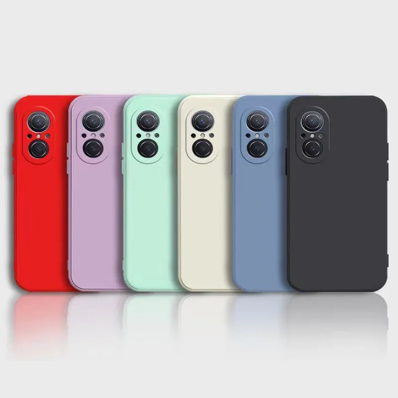 Luxury Liquid Silicone Capas Shockproof Full Soft Cover Case For Huawei Nova 9 SE Y70 Y90 Honor 50 70 Honor X6 X6S X7 X7A X8 X8A