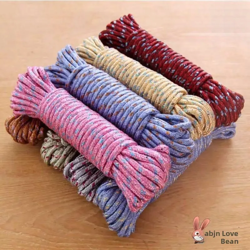 Thickened Nylon Clothesline 10 Meters Long for Indoor And Outdoor Use Durable for Hanging Clothes Quilts And Bundling