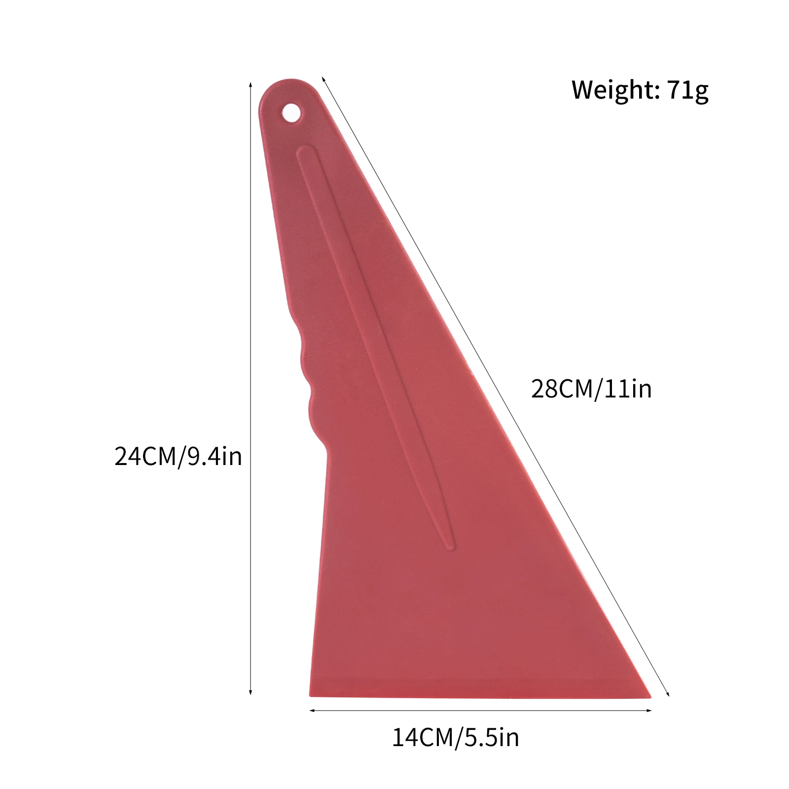 Long Handle Vinyl Non Slip Plastic Squeegee Anti-scratch Car Window Tint Film Scraper Car Windshield Auxiliary Cleaning Tools