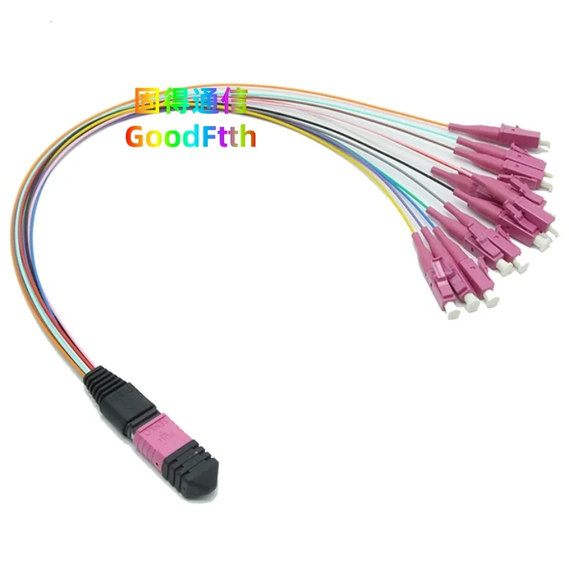 Harness Cable MPO(F)-LC OM4 12 Core MPO to LC 0.9mm Breakout Patch Cord GoodFtth