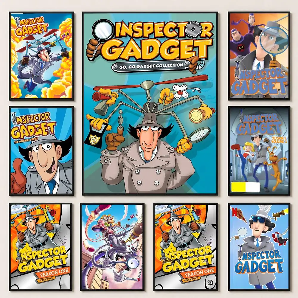 anime Inspector Gadget Poster Poster HD Printing Premium Style for Home Decor for Bedrooms Hallways Cafes Gift