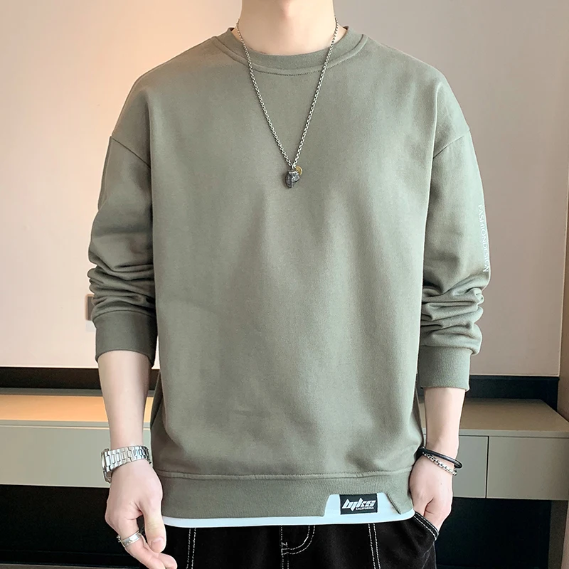 

Fashion O-Neck Spliced Printed Letter Sweatshirts Men's Clothing 2024 Spring Summer New Loose All-match Tops Casual Sweatshirts