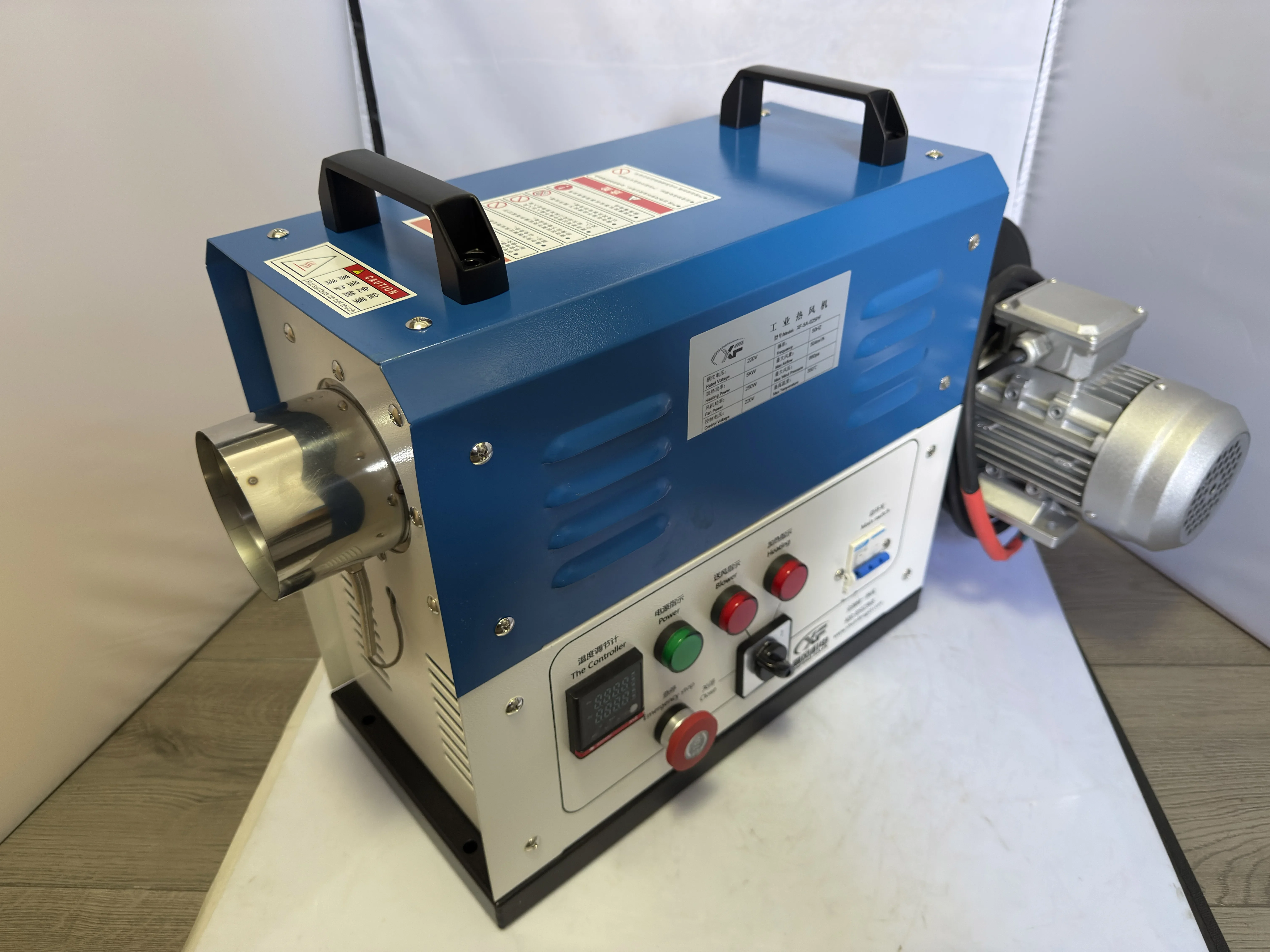 منفاخ هواء ساخن صناعي صغير، طاقة عالية 3 كيلو وات/5 كيلو وات، فرن تداول بدرجة حرارة ثابتة كبيرة الحجم، سخان