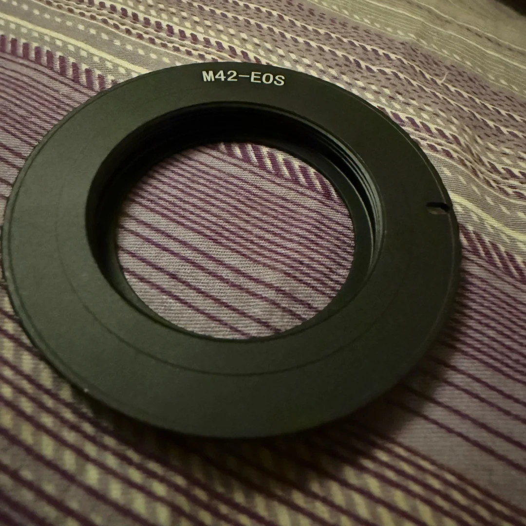 ‌M42-EOS 10th Gen Chip M42 to EOS for Canon Adapter Ring High Precision Metal Ring Supports Aperture Control Infinity Focus