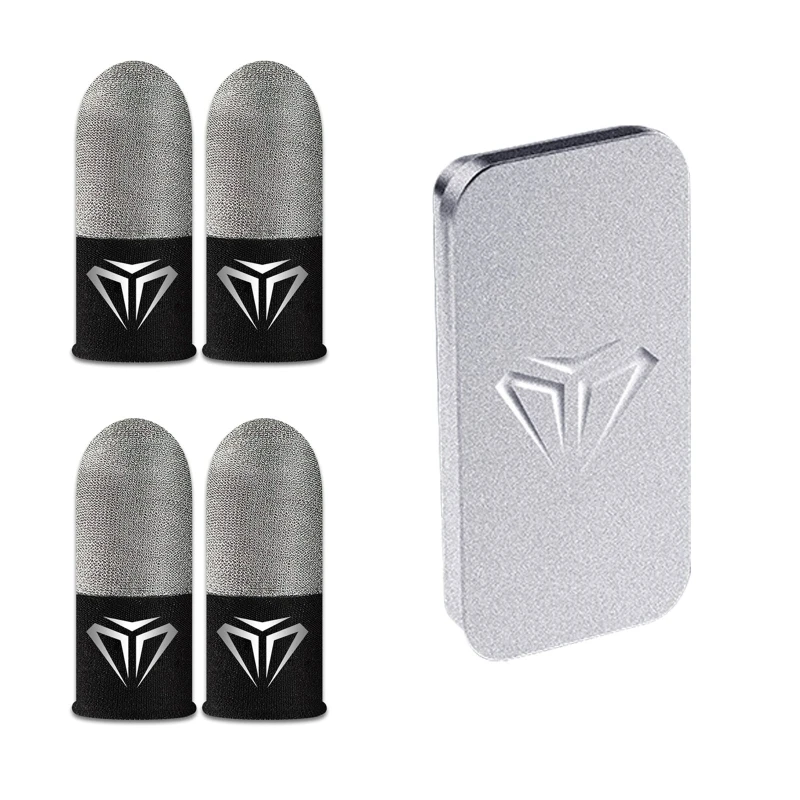 Mobile Game Accessories Durable Fingertip Cover for Creative Finger Sleeve with Storage for Case Sweatproof Auto Re