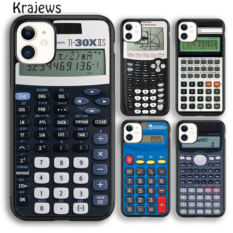 Krajews Retro Peculiar Funny Calculator Phone Case Cover For iPhone 16 15 14 plus XS XR 11 12 mini 13 pro max Fundas