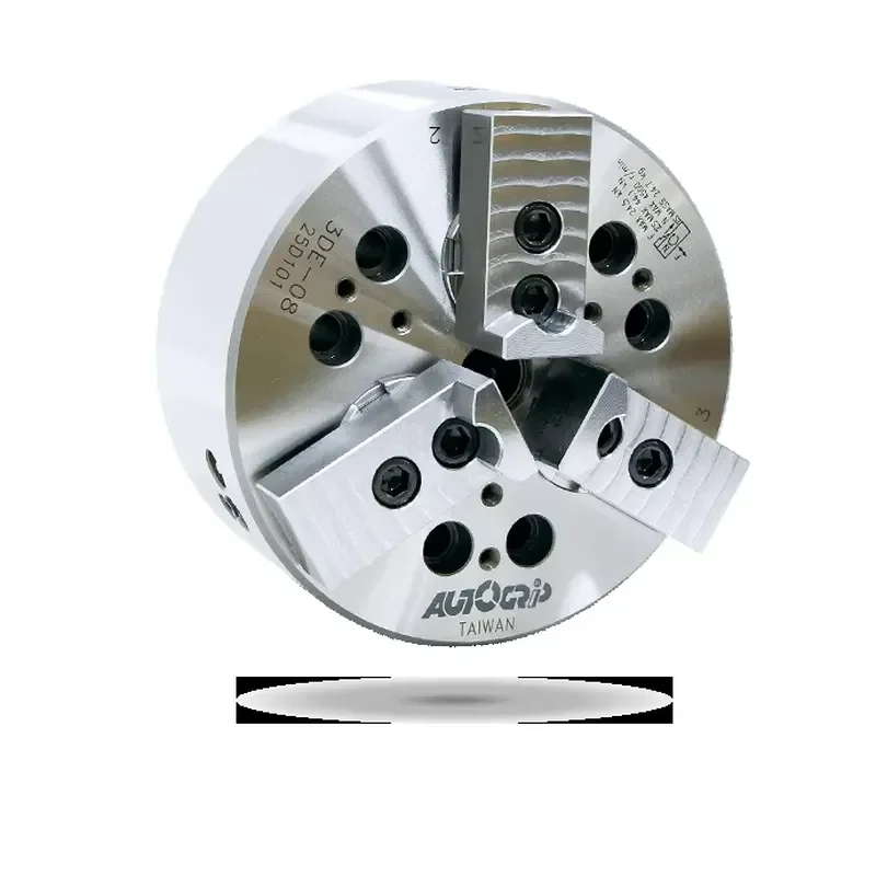 3D-08 3-Jaw Pull-Down Power Chuck for High-precision Clamping & Machining on CNC Lathes and Turning Centers.