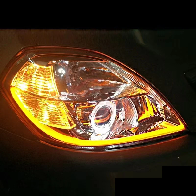 

Светодиодные фары в сборе DRL дневные ходовые огни для Nissan Teana 2004-07, лампа «ангельский глаз дьявола», ксеноновые автомобильные аксессуары