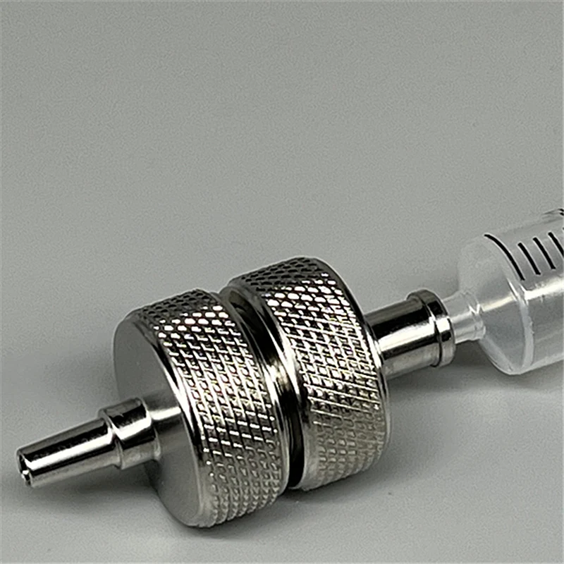 Microsyringe Filter Holder 13 25 50mm Stainless Steel Removable Syringe Filter Head Replaceable Filtration Holder PTFE Seal