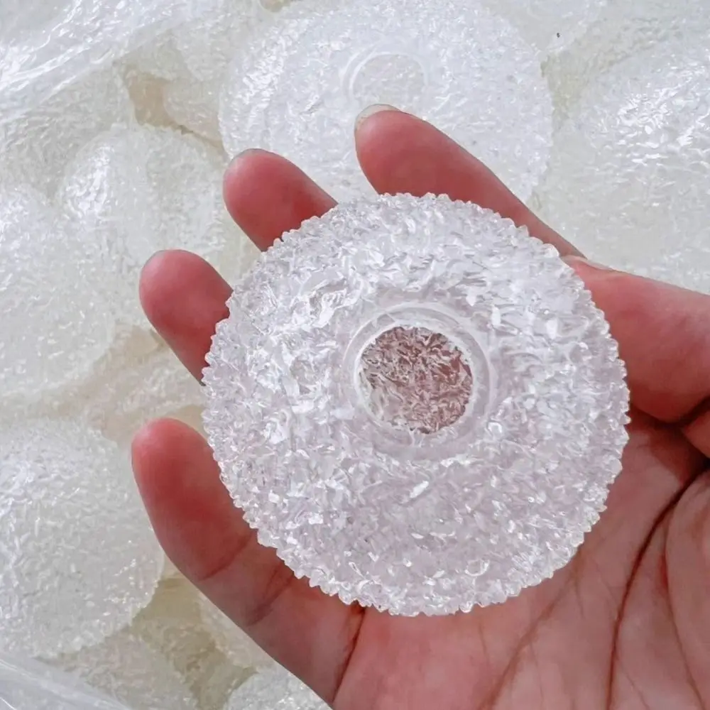 Transparent DIY Coconut Oil Stress Ball Shell Handheld Soft Fidget Ball Toy with Lid Cute Clear Hollow Squeeze Ball Handheld Toy