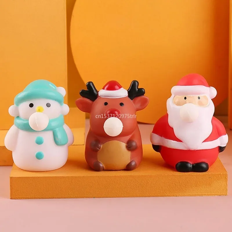 ใหม่คริสต์มาส Extrusion ของเล่นป้องกันความเครียดลูก Santa Claus Snowman Elk Decompression บีบ Sensory ของเล่นเด็กคริสต์มาส 2025