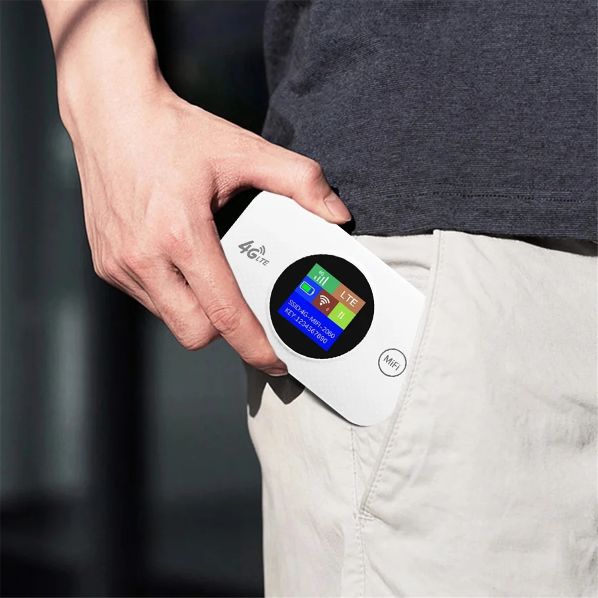 AD41-MF968 4G WIFI ホットスポット 4G SIM WIFI ルーター Sim カードスロット付き 4G ミニ LTE ルーター トラベル WiFi ルーター 3000mah 150mbps