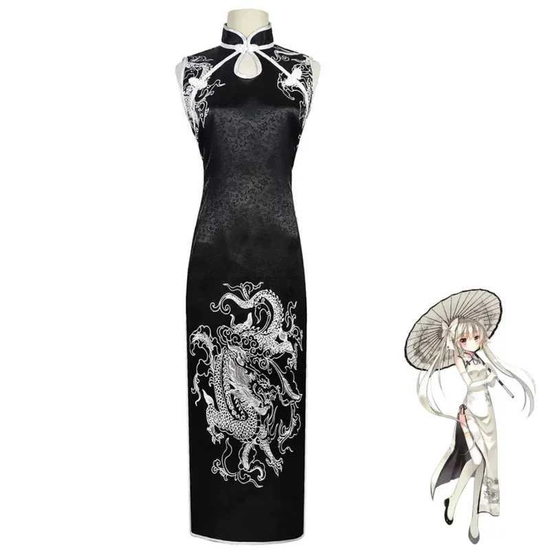 2025 aaa Anime Yosuga Nee Waar We Least Alone Kasugano Sora Cosplay Kostuum Chinese Stijl Cheongsam Jurk Pruik Vrouw Sex