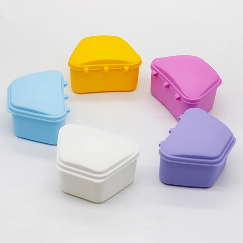 1Pcs Tooth Retainer Tooth Box Braces Container Mouthguard Guard Denture Storage Case Clean Organizer Case