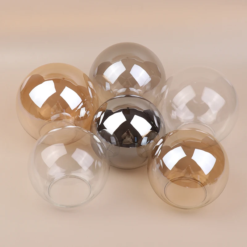 (HMA23)D13/15cm Glass Shade Replacement For Magic Bean Chandelier Pendant Light Globe Glass Screw Cover Lampshade Fitting