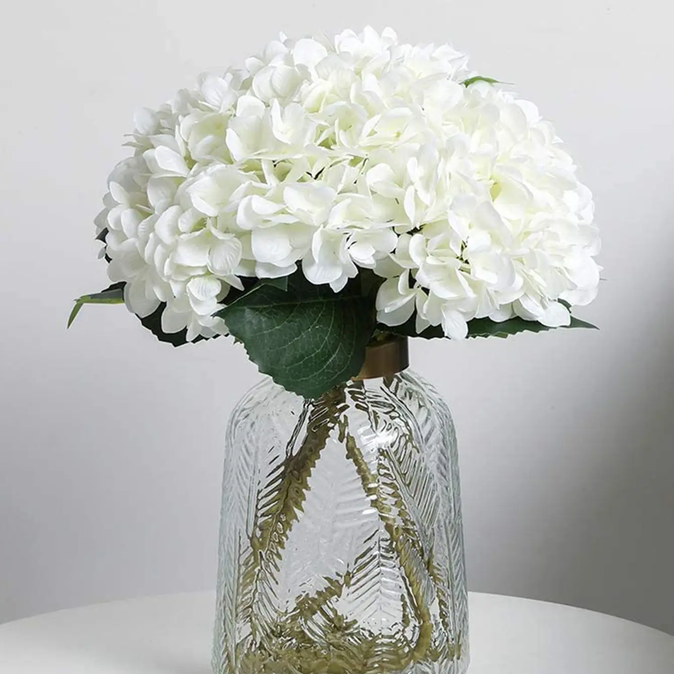 Künstliche Hortensien-Blumen Hochwertiger Brautstrauß für Heimdekoration Vase Festliche Hochzeitskränze DIY Geschenkbox