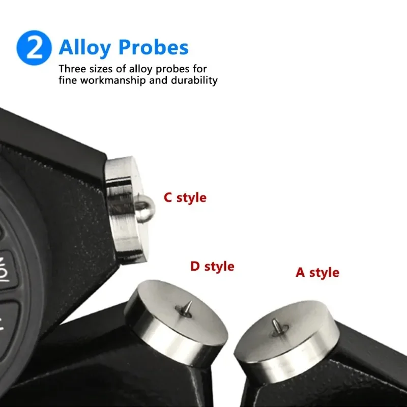 0-100HACD الإلكترونية الرقمية الشاطئ مقياس التحمل نوع A/D/C مقياس الصلابة الإطارات البلاستيك المطاط اختبار الصلابة متر أدوات الفقرة