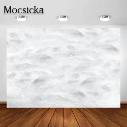 Mocsicka Christmas Winter Snow Floor Photography Background Snowflake Decoration Backdrop Holiday Child Portrait Photo Studio