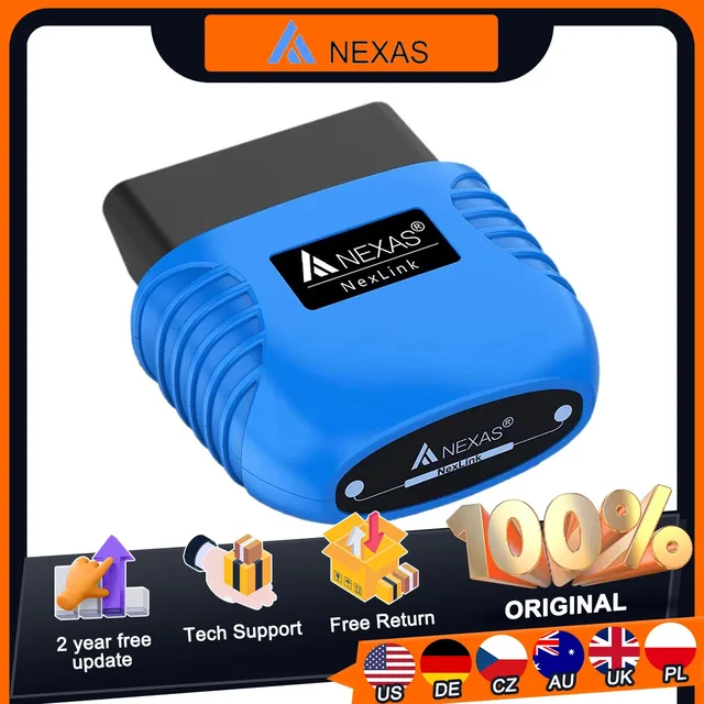 NEXAS NexLink narzędzie diagnostyczne motocykla Bluetooth 5.0 skaner OBD2 EOBD dla iOS Android Windows czytnik kodów błędów sprawdź silnik