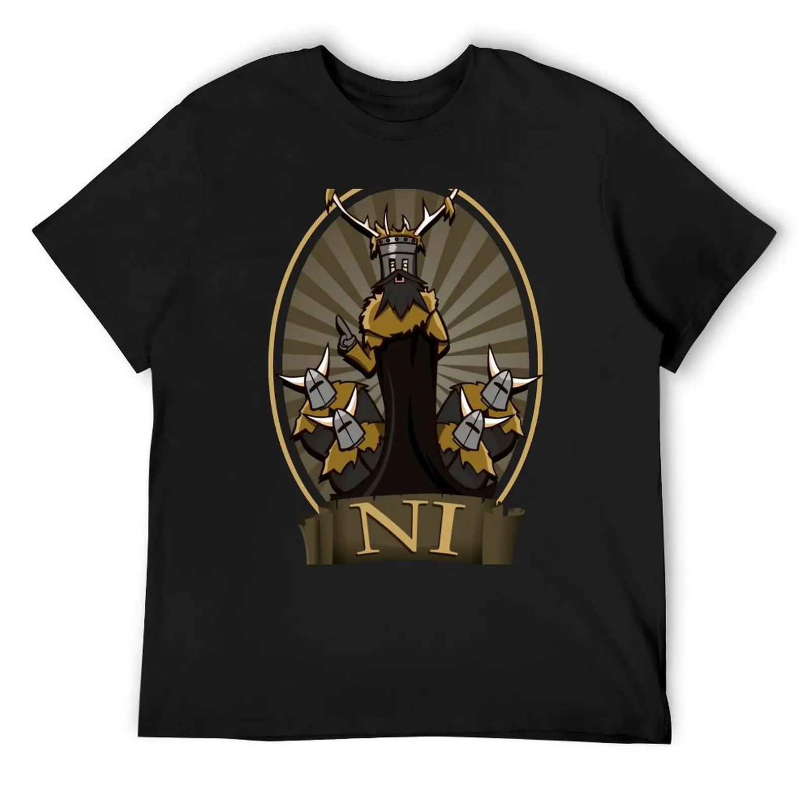 

The Knights Who Say Ni! T-Shirt aesthetic clothes heavyweights quick-drying kawaii clothes t shirt men 100℅ cotton