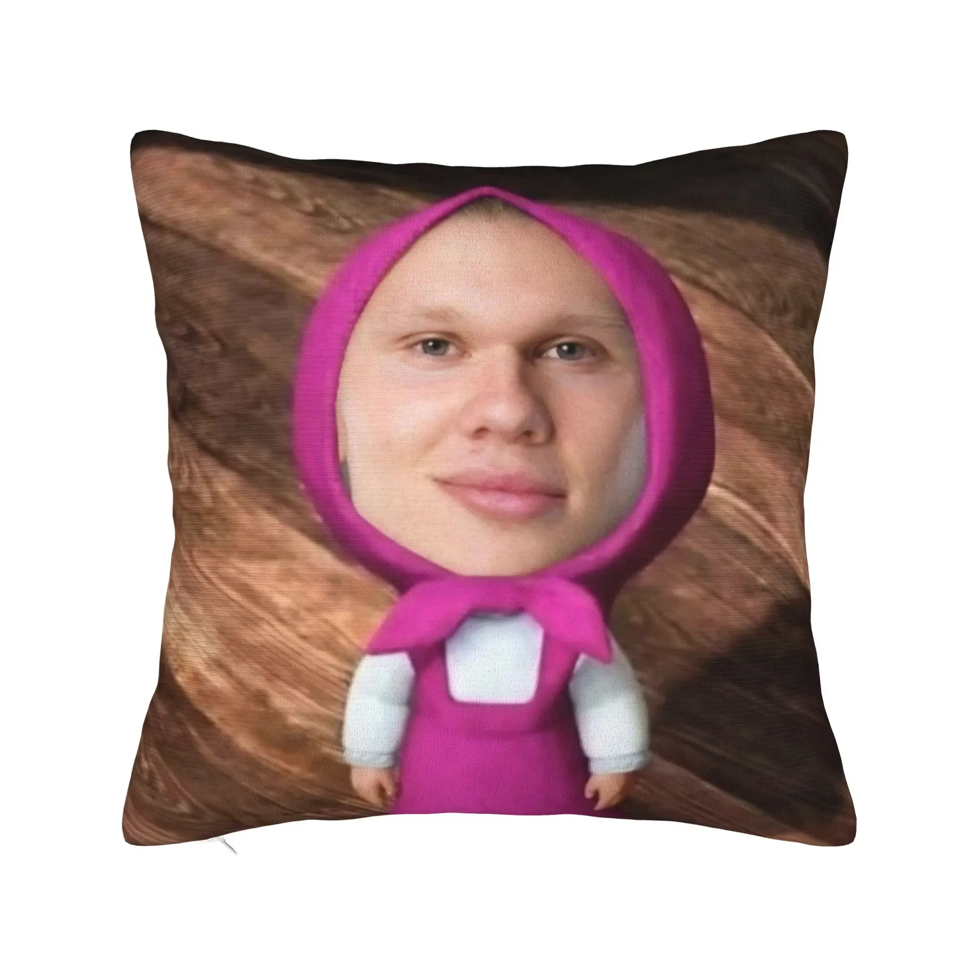 Haalands  Pillow Covers Merch Printing Cushion Cover Decorative Football Throw Pillow Case Cover Living Room Multi Size