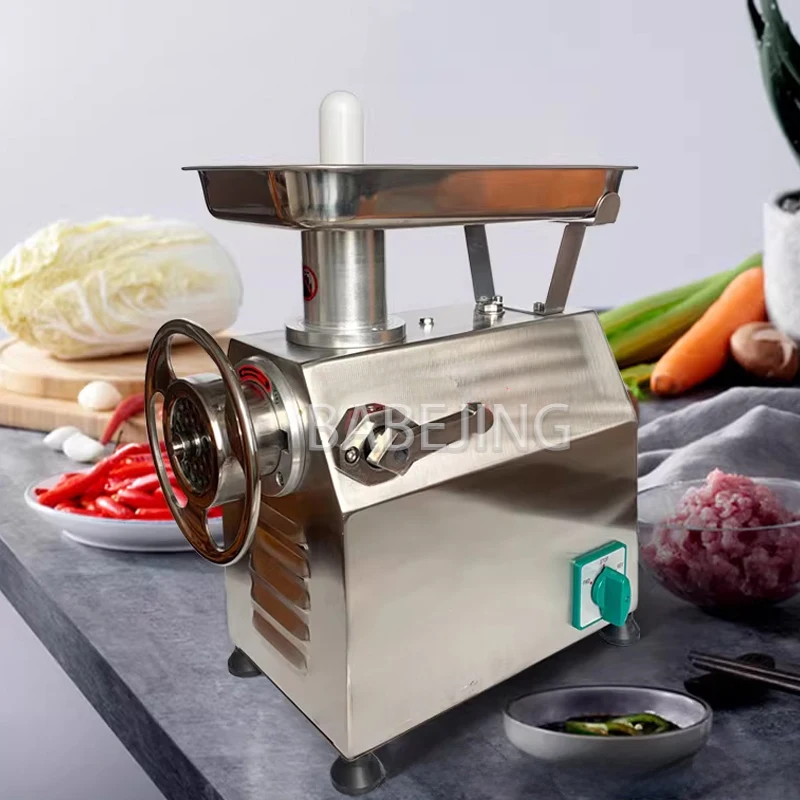 BABEJING Picadora de Carne Eléctrica Totalmente Automática para Cerdo y Otros Alimentos - Electrodoméstico de Cocina