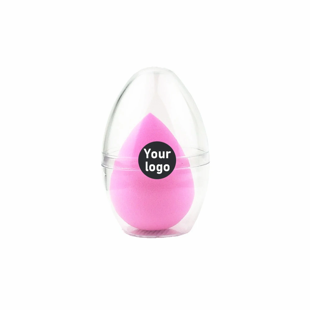 50 Stück individuelles Logo Soft Beauty Makeup Sponge Blender Vegan 3D Latexfrei für die tägliche Grundierung