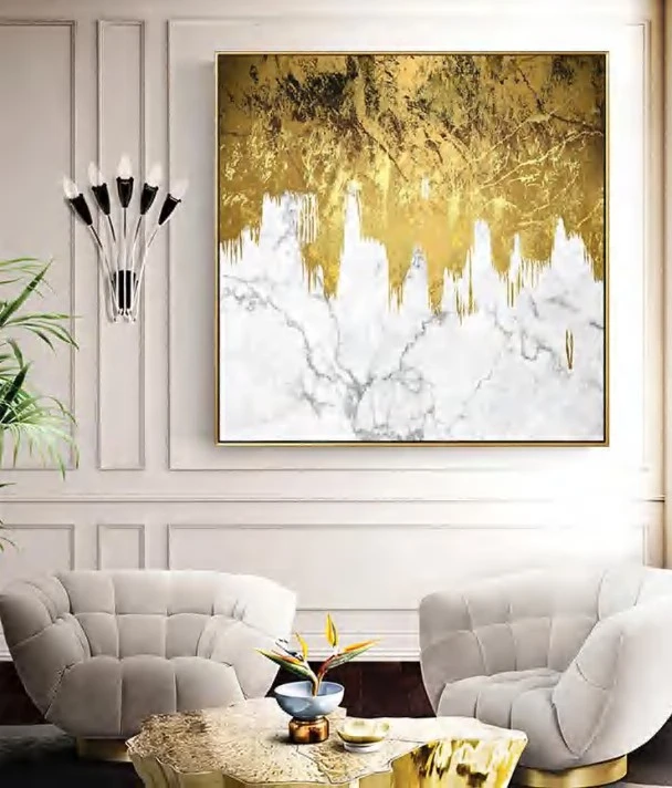 

Home Decor Accessories Gold Wall Pictures Wall Art Living Room Painting