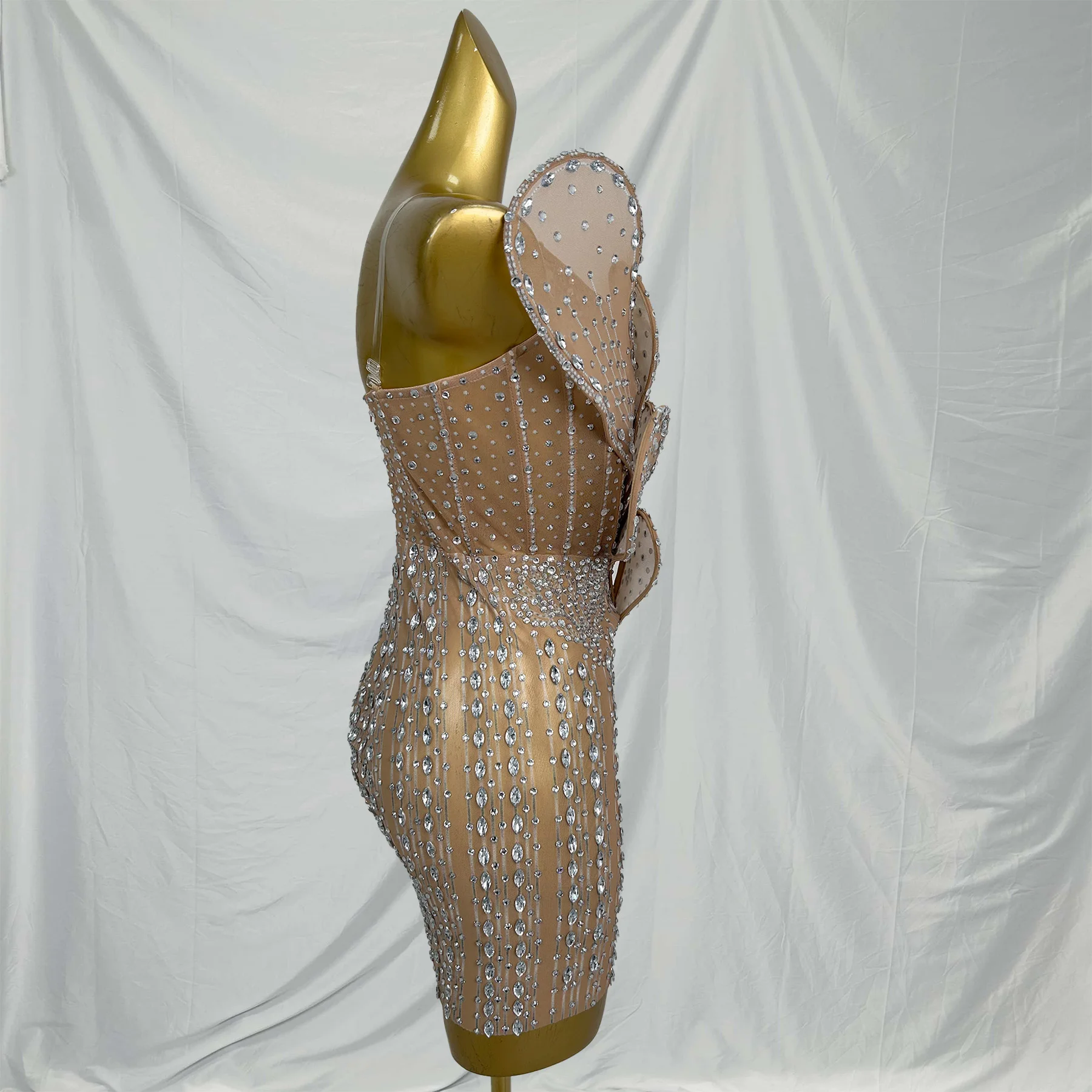 ชุดเดรสประดับดอกไม้ 3 มิติ ดีไซน์เนอร์ ประดับคริสตัล สำหรับผู้หญิง ชุดเซ็กซี่สำหรับงานวันเกิด งานแต่งงาน งานรับปริญญา ชุดเดรสทรงเข้ารูป ชุดราตรีสำหรับผู้หญิง ชุดออกงานกลางคืน ชุดคอสตูมสำหรับคลับ