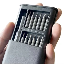 Precision Screwdriver Set 25 in 1 Screw Driver Se Hexagonal Flat Head Magnetic Screwdriver Head for Cell PC Watch Camera Glasses