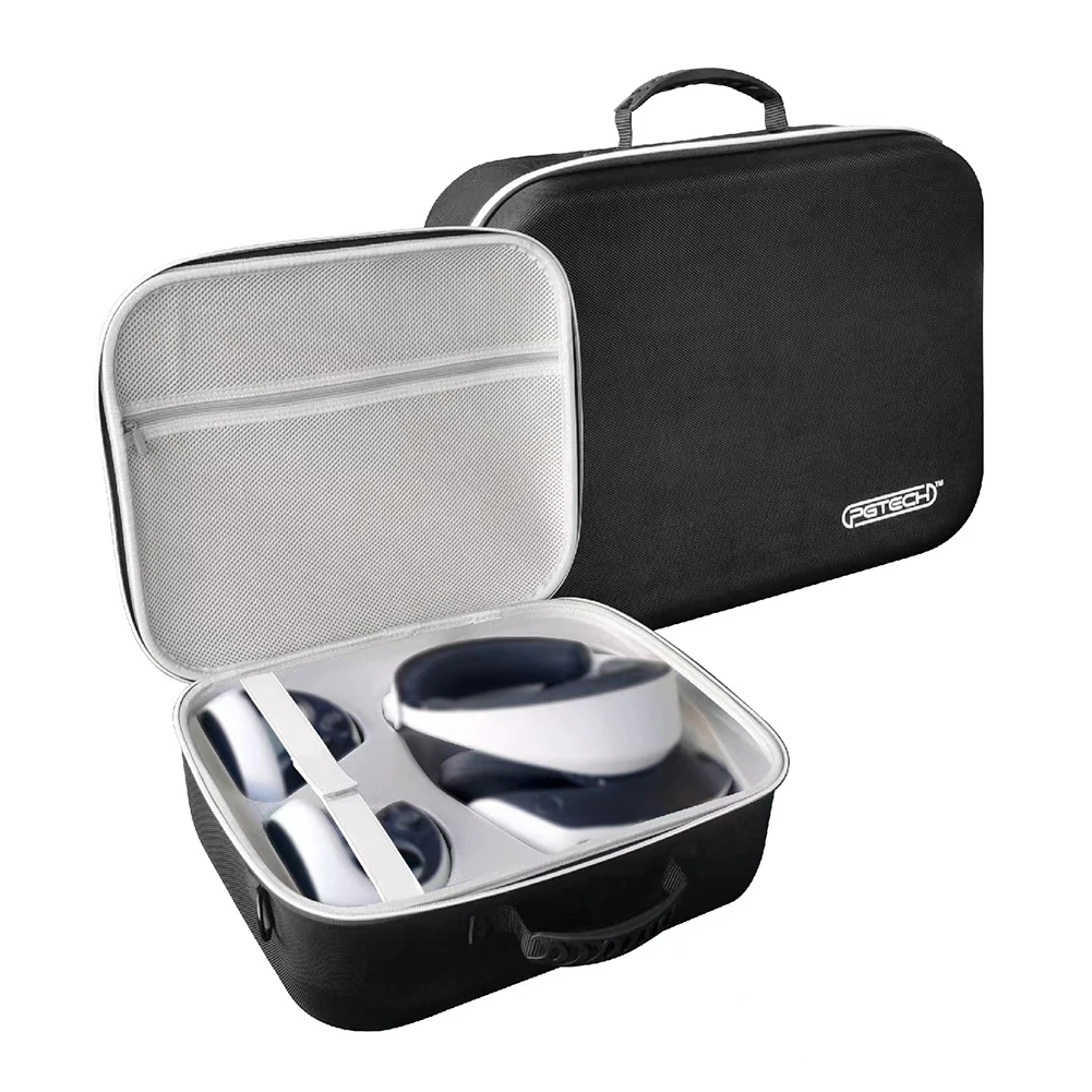 

Travel Carrying Case Large Capacity Carrying Bag Shockproof Protective Cover Bag Organizer Glasses Handle for PS VR2 Accessories