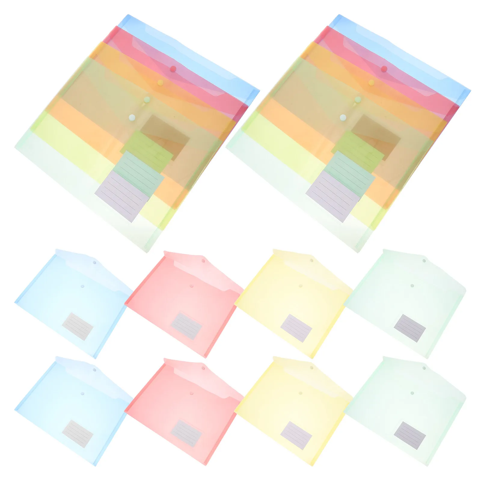 

20 шт. прозрачных конвертов-пакетов для документов, органайзеров для бумаг, папок для хранения счетов