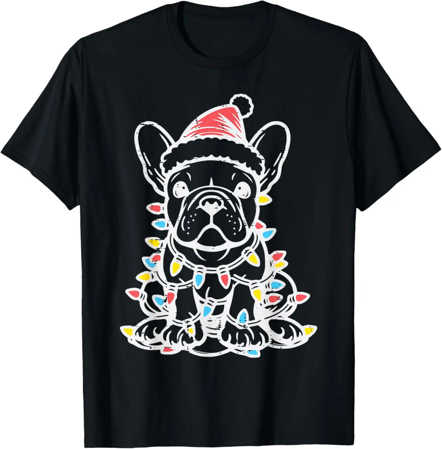 Christmas Dog French Bulldog Xmas Frenchie Men Women Kids T-Shirt Unisex Summer Streetwear Tops Cute Camiseta Hombre