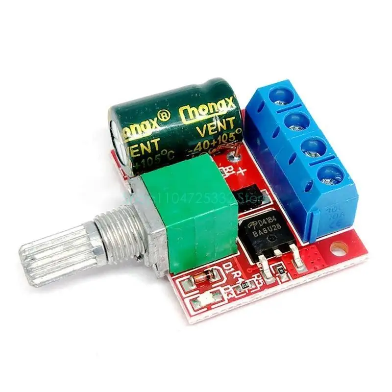 5A 90W PWM for DC Motor Governor DC-DC Speed Controller 4.5V-35V for DC Motor Governor Switch with LED Dimmer Function