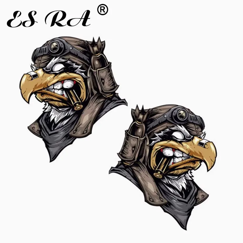 

Waterproof Reflective Stickers Street Retro Eagle Soldier Decals Fun Cartoon Animal Pegatinas for Motorcycle Car Body Helmet