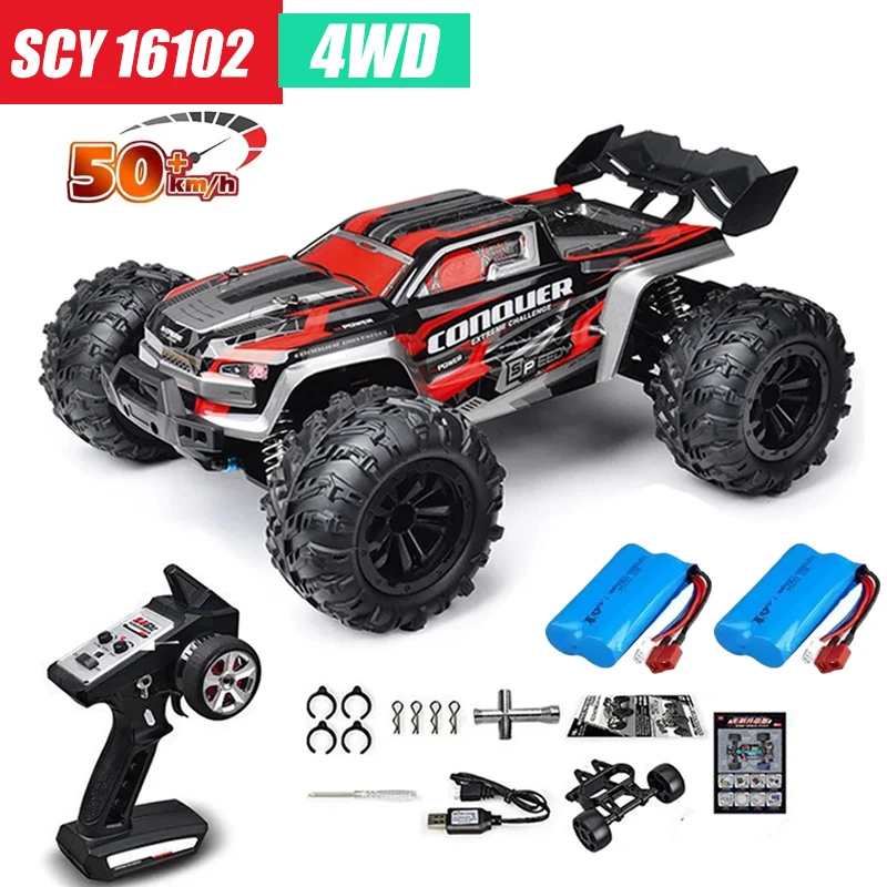 MJX VS RC Auto SCY 16101 16102 PRO 4WD 70 km/u 1/16 Hoge Snelheid Drift Monster Off-road Afstandsbestuurbare Elektrische Crawler