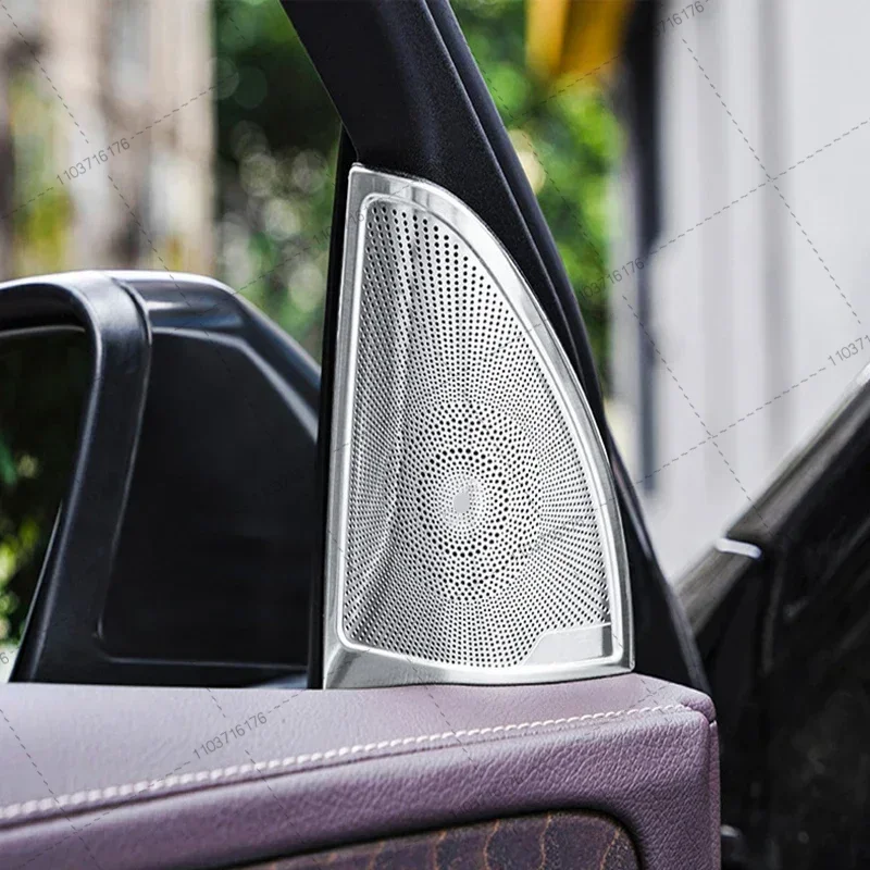 Car Styling Car Audio Speaker Car Door Loudspeaker Trim Cover Sticker For Mercedes Benz C E Class GLC W205 X253 W213 Accessories view 2