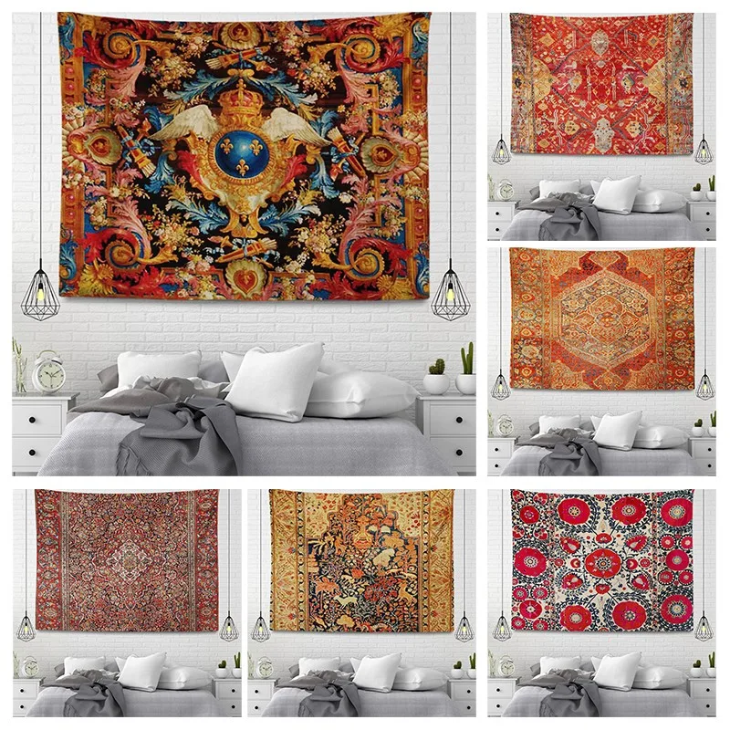 Home decoration Wall tapestry aesthetic room boho accessories wall hanging fabric autumn mandala decor vintage Morocco Bedroom