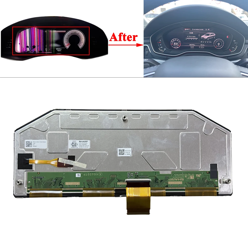 

12.3 inch Front Dash Instrument Cluster LCD Display Screen For Audi A7 S7 RS7 A6 S6 RS6 C8 Q3 F3 RSQ3 Q5 Q7 4M Q8 RSQ8