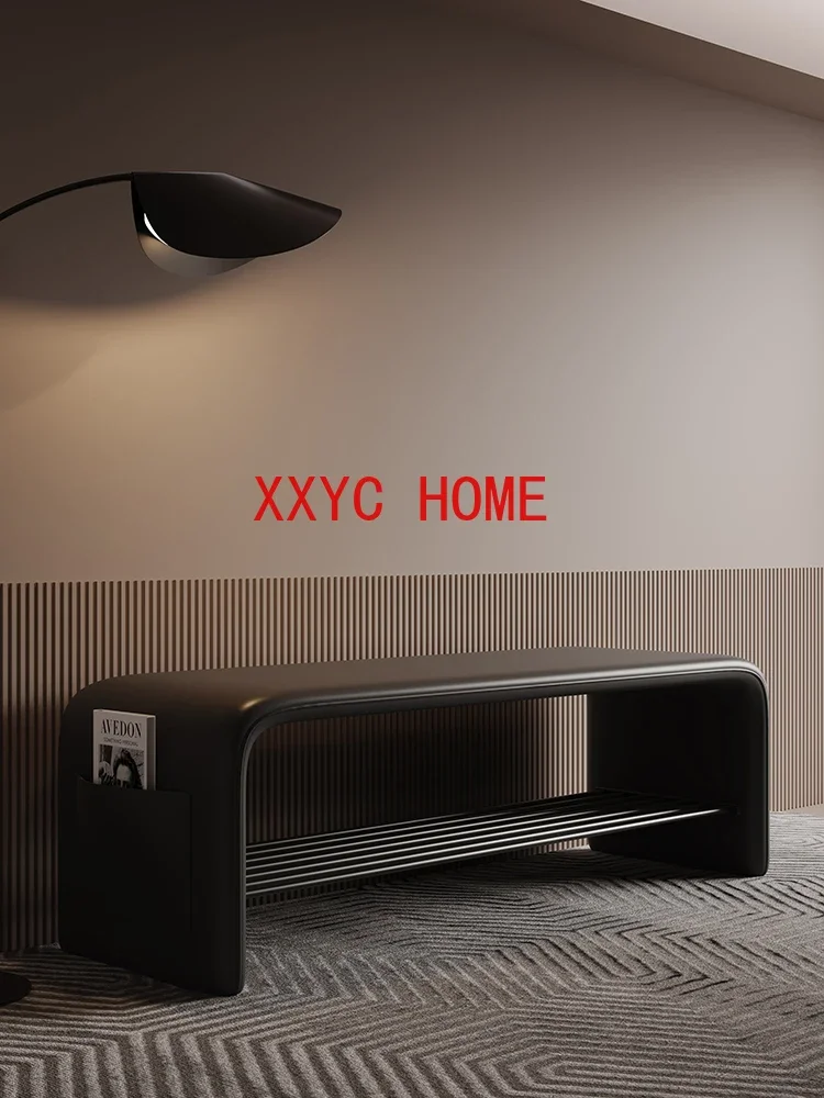 Home Doorway Simple Footstool Cloakroom Storage Bench with Storage Multifunctional