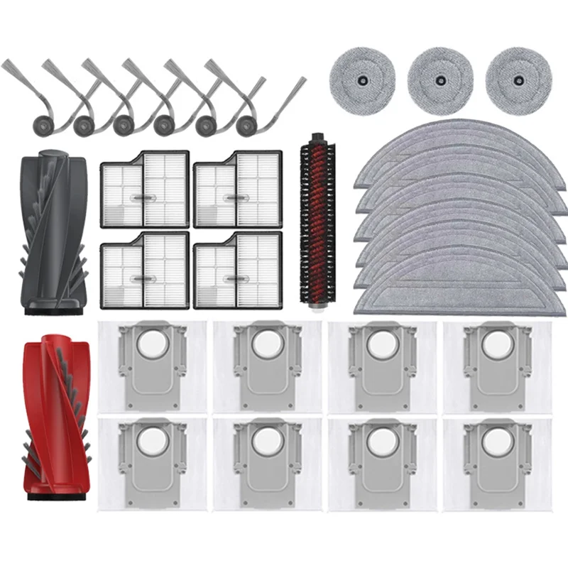 

A38T-Mop Cloth Accessories Side Brush Main Side Brush HEPA Filters Mop Pads Dust Bags